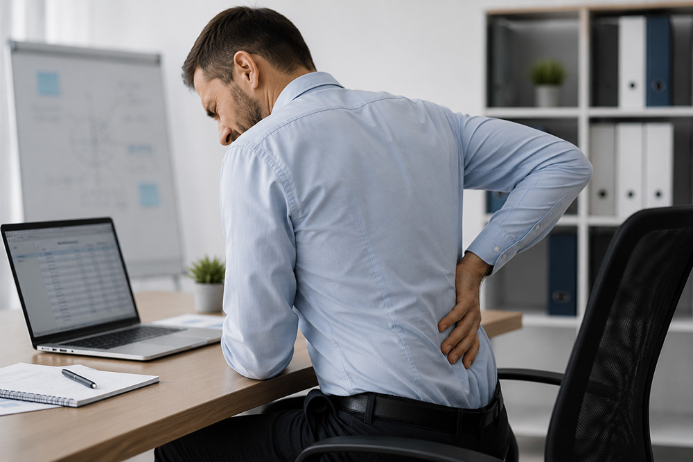 Dolor lumbar en el trabajo: causas frecuentes, factores de riesgo y cuándo una evaluación traumatológica es necesaria